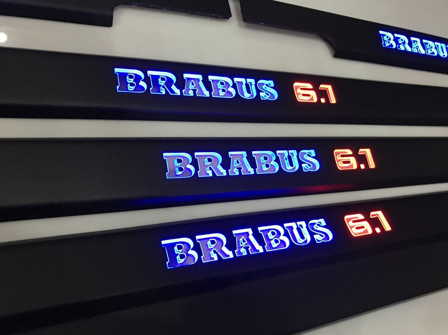 Brabus 6.1 LED Illuminated Door Sills 4 or 5 pcs for Mercedes-Benz G-Class W463