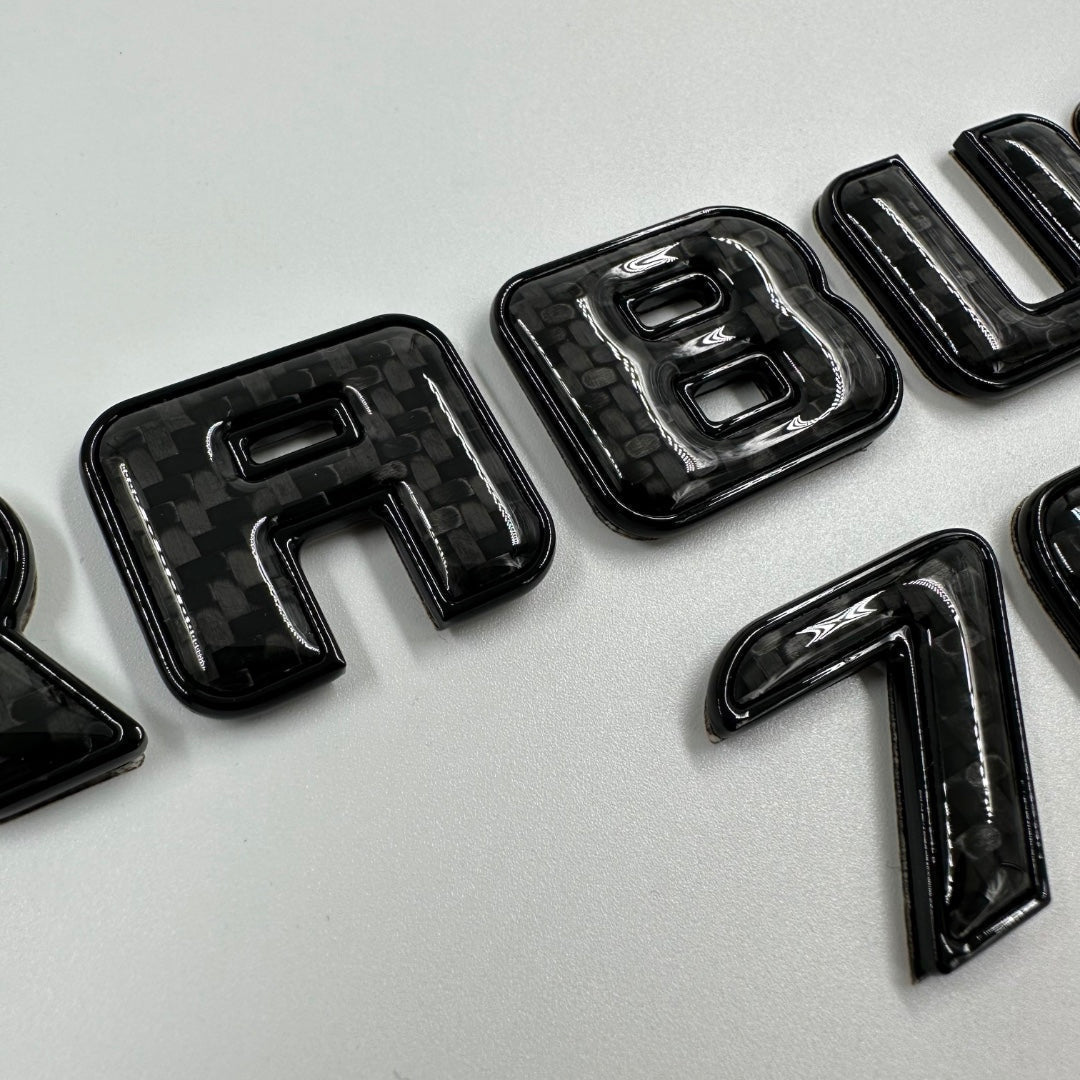 Brabus 700 emblem logo BLACK metallic with carbon for Mercedes-Benz W463A W464 G-Class