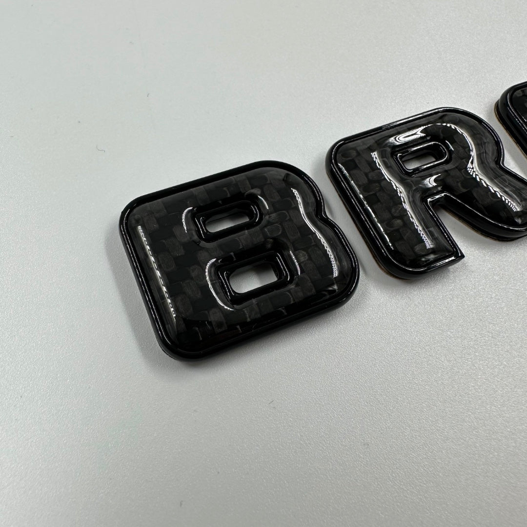 Brabus 700 emblem logo BLACK metallic with carbon for Mercedes-Benz W463A W464 G-Class