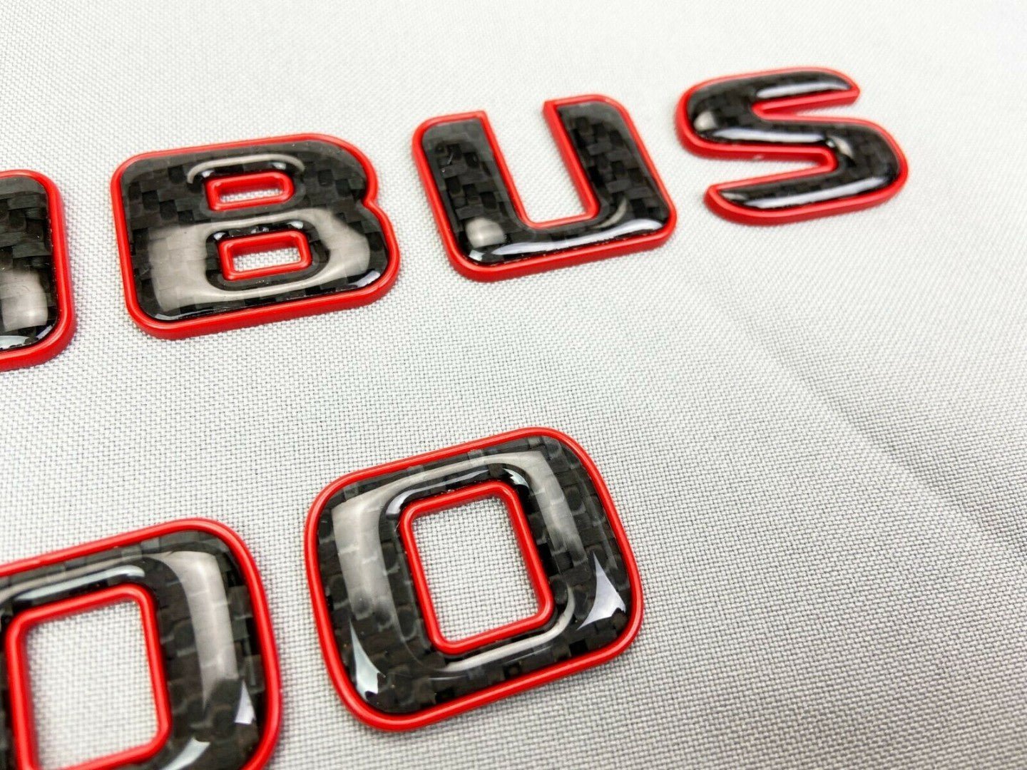 Brabus 700 emblem logo red metallic with carbon for Mercedes-Benz W463 W463A W464 G-Class