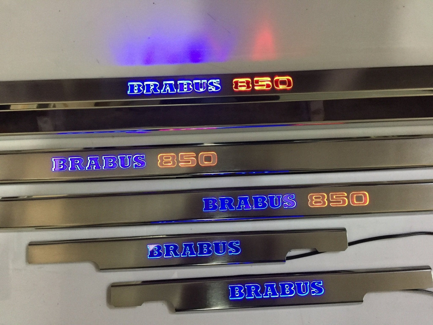 Brabus 850 LED Illuminated Door Sills 4 or 5 pcs for Mercedes-Benz G-Class W463