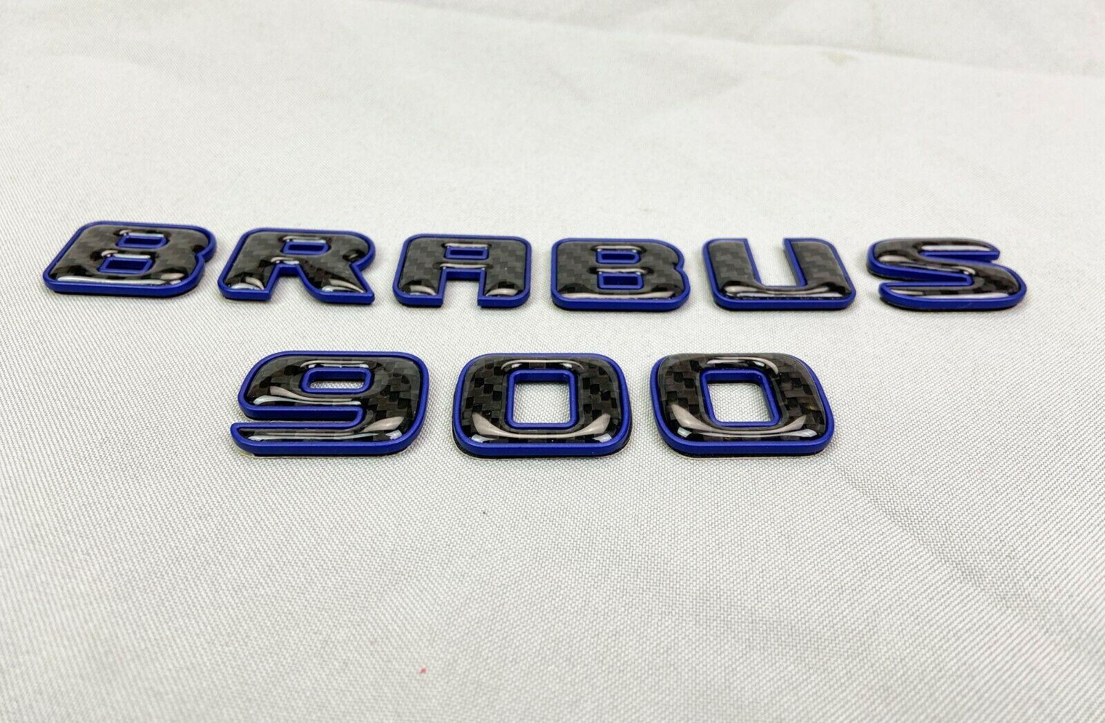 Brabus 900 emblem logo Blue metallic with carbon for Mercedes-Benz W463 W463A W464 G-Class