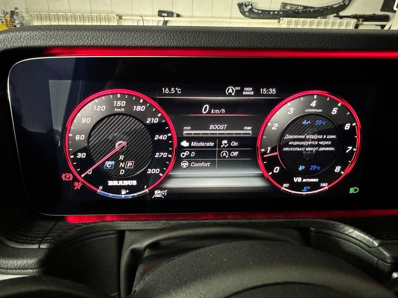 Brabus dashboard for Mercedes-Benz W463A G-Wagon