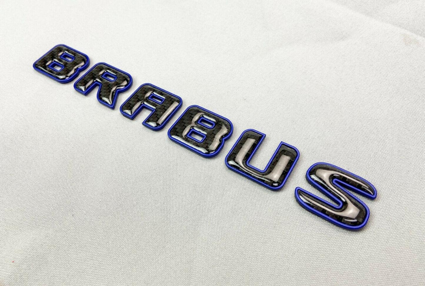 Brabus emblem logo Blue metallic with carbon for Mercedes-Benz W463 W463A W464 G-Class