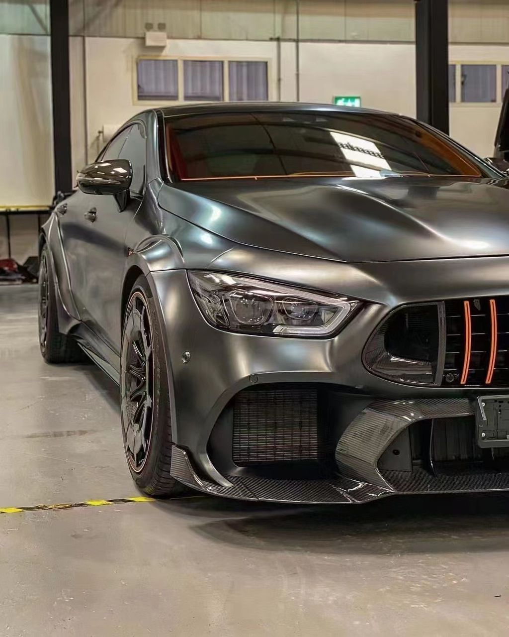 BRABUS 900 Rocket edition body kit with carbon fiber for Mercedes-Benz GT 4 door Coupe