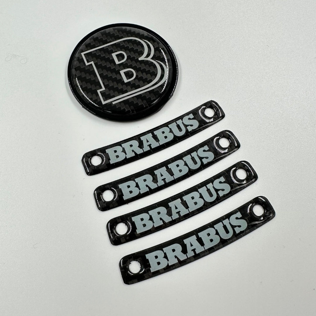 Brabus Grey badge logo emblem set for Mercedes-Benz W463A W464 G-Class