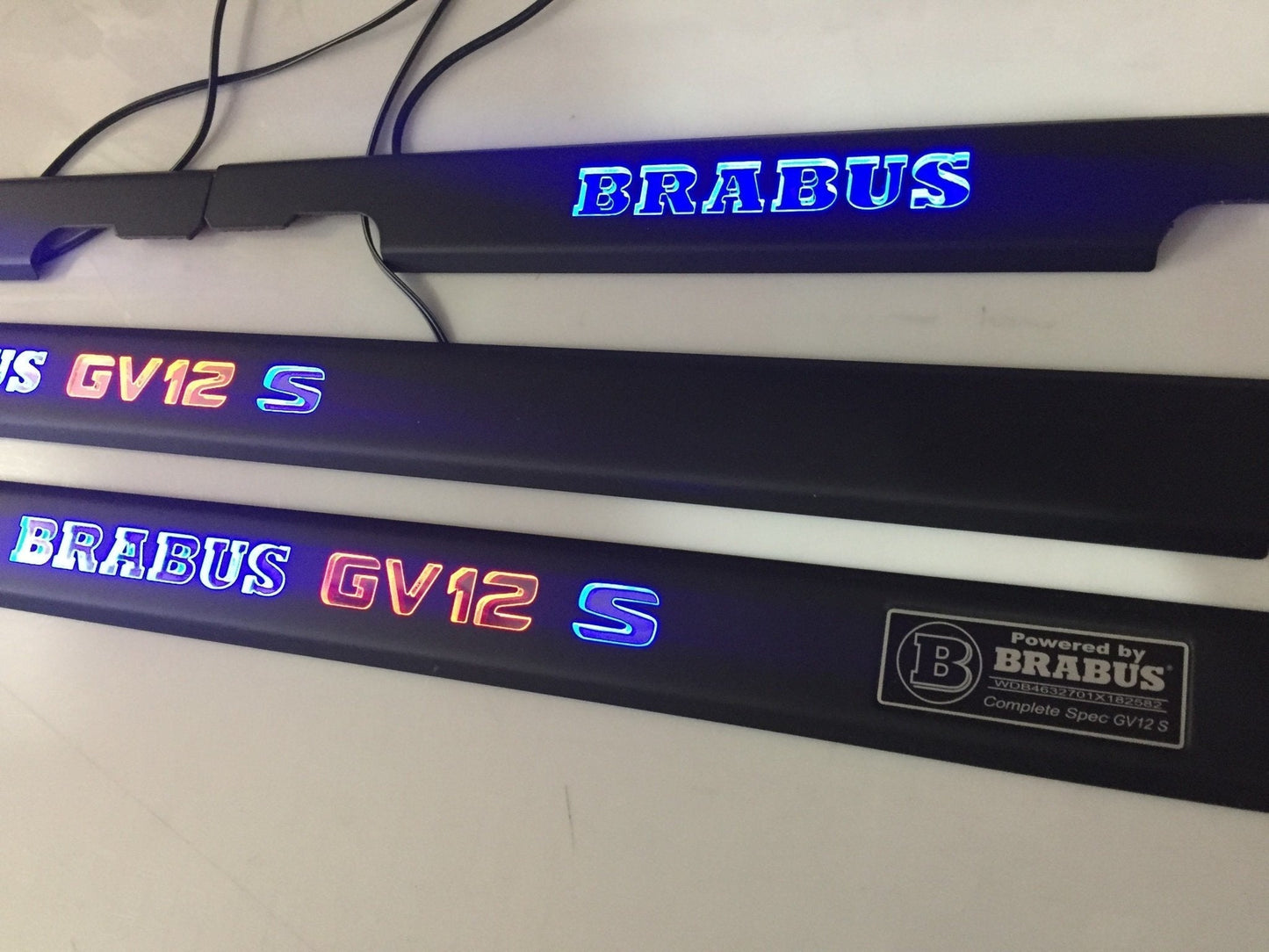 Brabus GV12 S LED Illuminated Door Sills 4 or 5 pcs for Mercedes-Benz G-Class W463