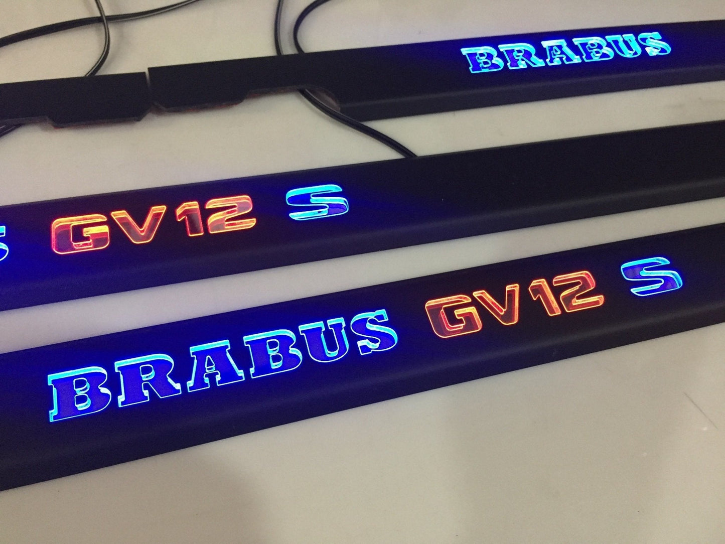 Brabus GV12 S LED Illuminated Door Sills 4 or 5 pcs for Mercedes-Benz G-Class W463