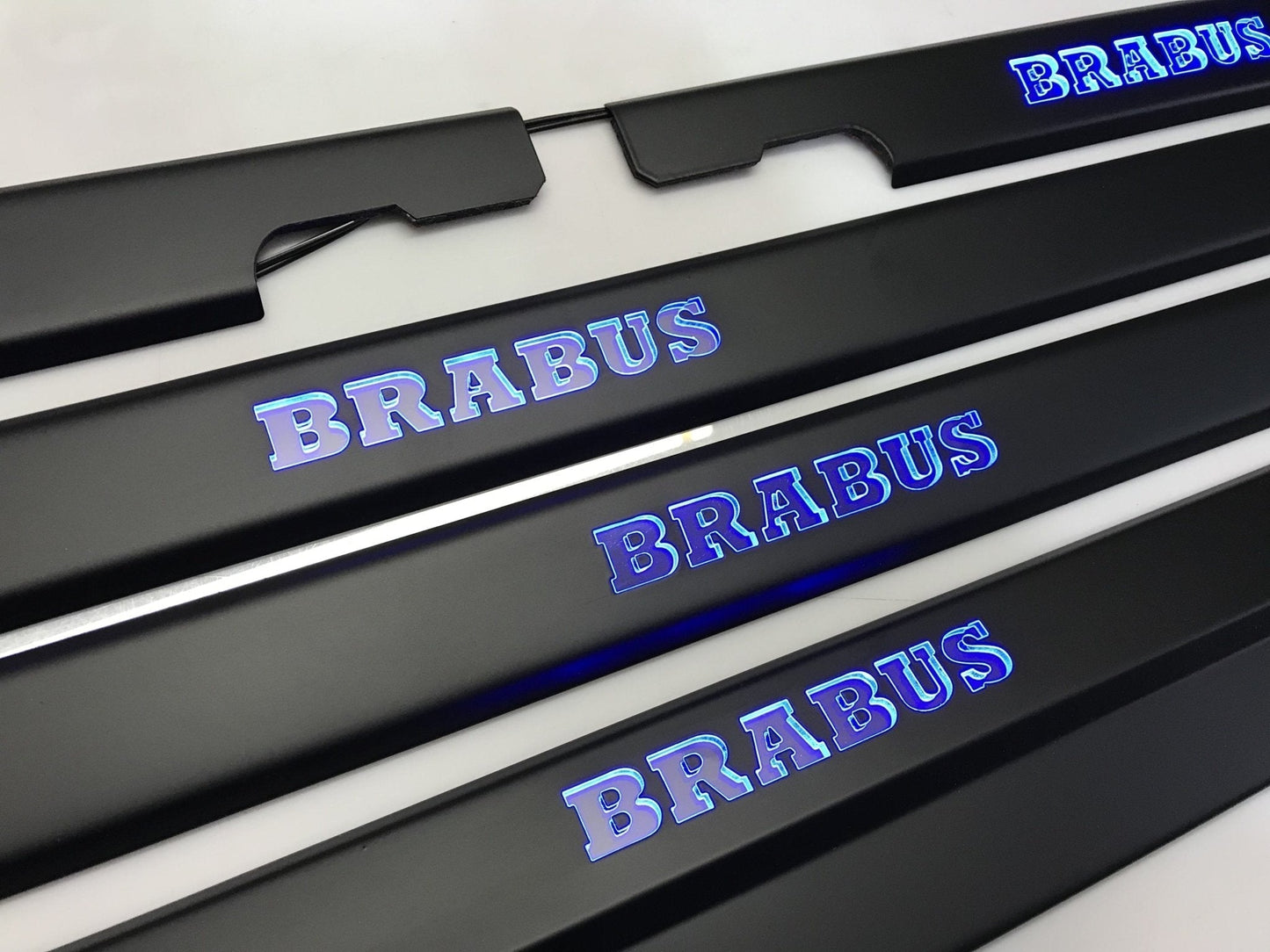 Brabus black door sills with blue LEDs for Mercedes-Benz G-Class W463