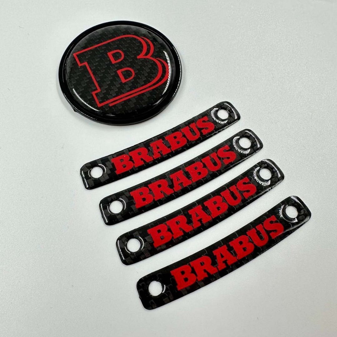 Brabus RED badge logo emblem set for Mercedes-Benz W463A W464 G-Class