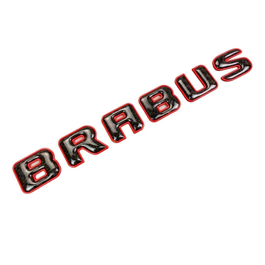 Brabus ROCKET style emblem logo red metallic with carbon for Mercedes-Benz W463 W463A W464 G-Class