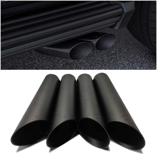 Brabus Stainless Steel Black Matte Exhaust Pipes Tips 4 pcs for Mercedes-Benz W463A / W463