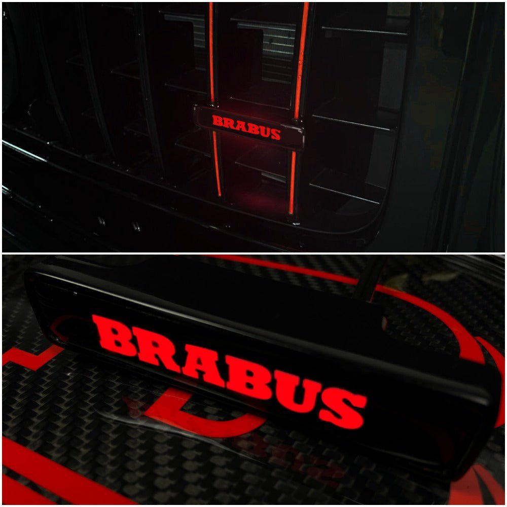 Brabus style Front Grille Red LED Illuminated Logo Badge Emblem for Mercedes Benz G-Wagon G-Class W463 W463A W464