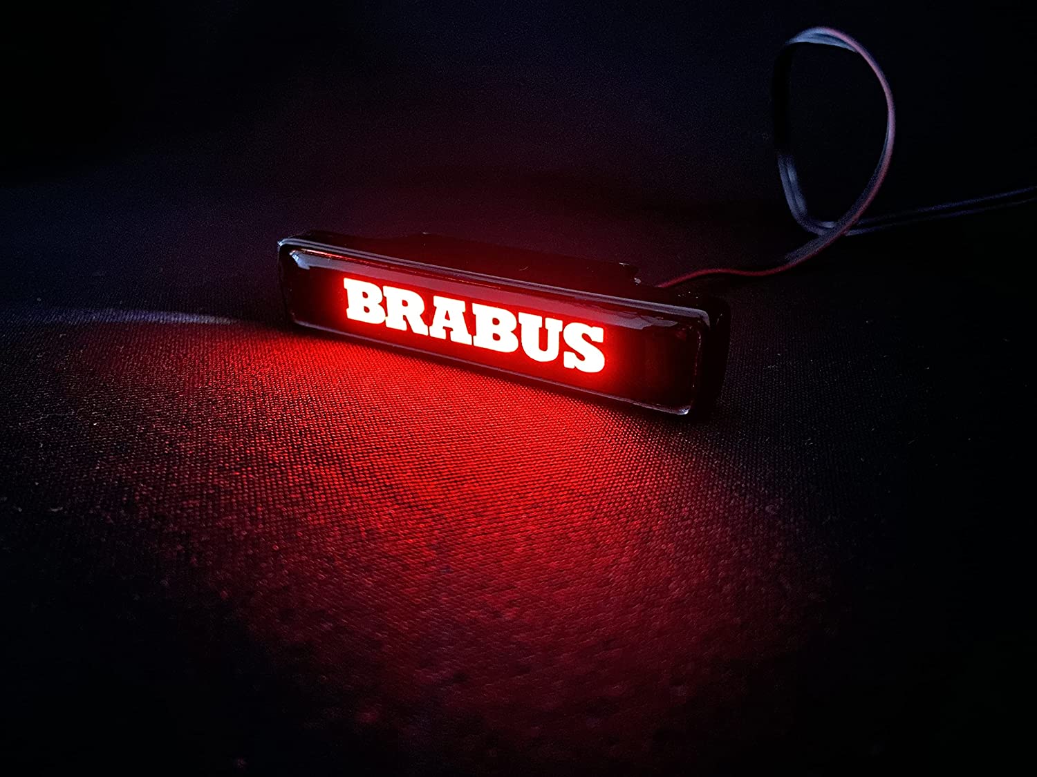 Brabus style Front Grille Red LED Illuminated Logo Badge Emblem for Mercedes Benz G-Wagon G-Class W463 W463A W464