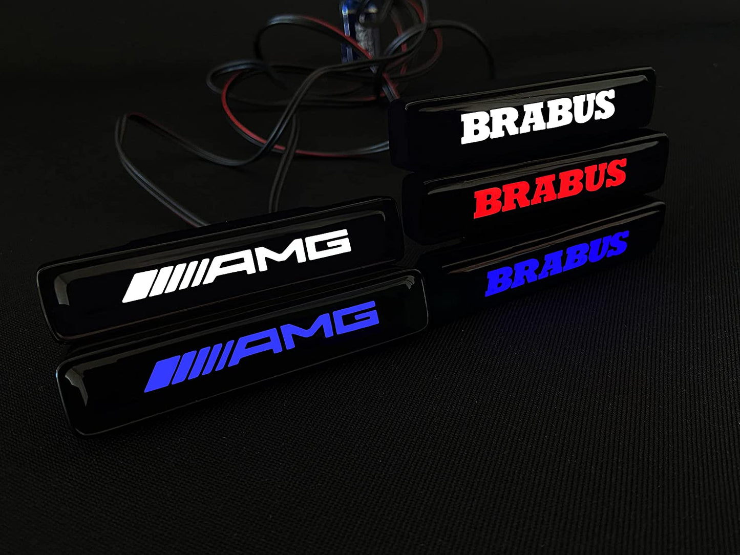 Brabus style Front Grille Red LED Illuminated Logo Badge Emblem for Mercedes Benz G-Wagon G-Class W463 W463A W464