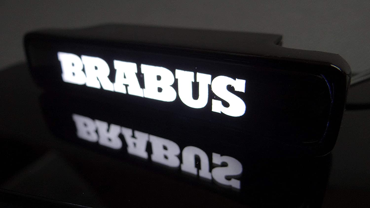 Brabus style Front Grille White LED Illuminated Logo Badge Emblem for Mercedes Benz G-Wagon G-Class W463 W463A W464