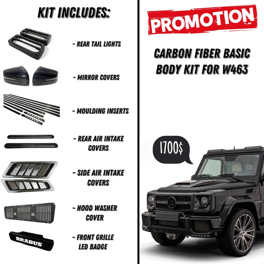 Carbon fiber Basic body kit for Mercedes-Benz G-Class W463