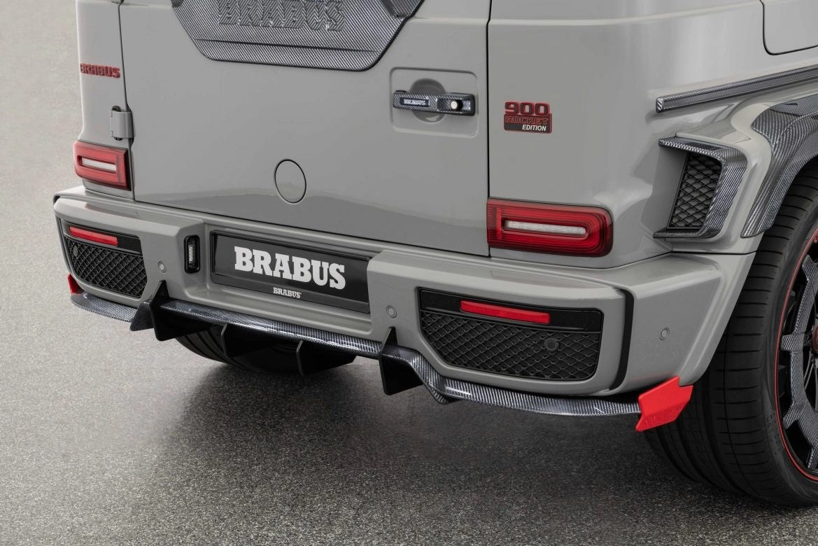 Carbon fiber BRABUS G900 Rocket edition rear diffuser for Mercedes-Benz W463a W464