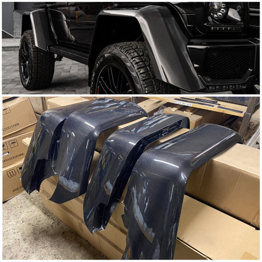 Carbon fiber fender flares Brabus for Mercedes-Benz W463 G-Wagon 4x4 Squared