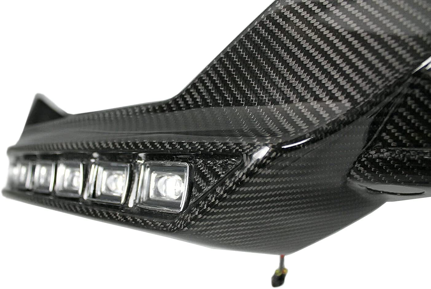 Carbon Fiber Front Bumper Brabus Diffuser Lip with LEDs for Mercedes-Benz G-Wagon G-Class W463 G63 G55 G500