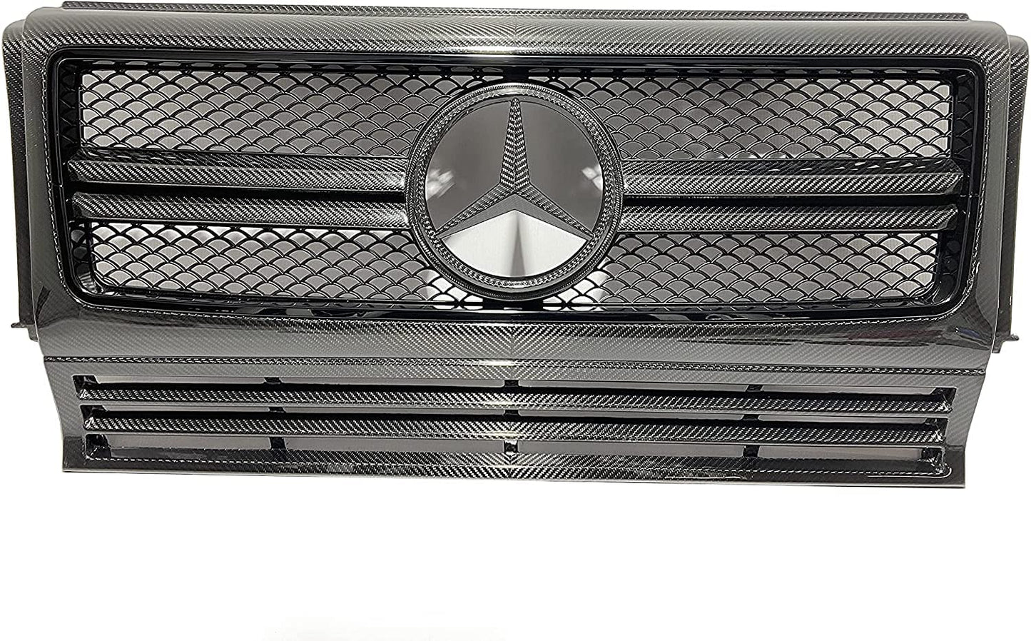 Carbon Fiber Front Grille Frame AMG Set for Mercedes-Benz G-Wagon G-Class W463 G63 G55 G500