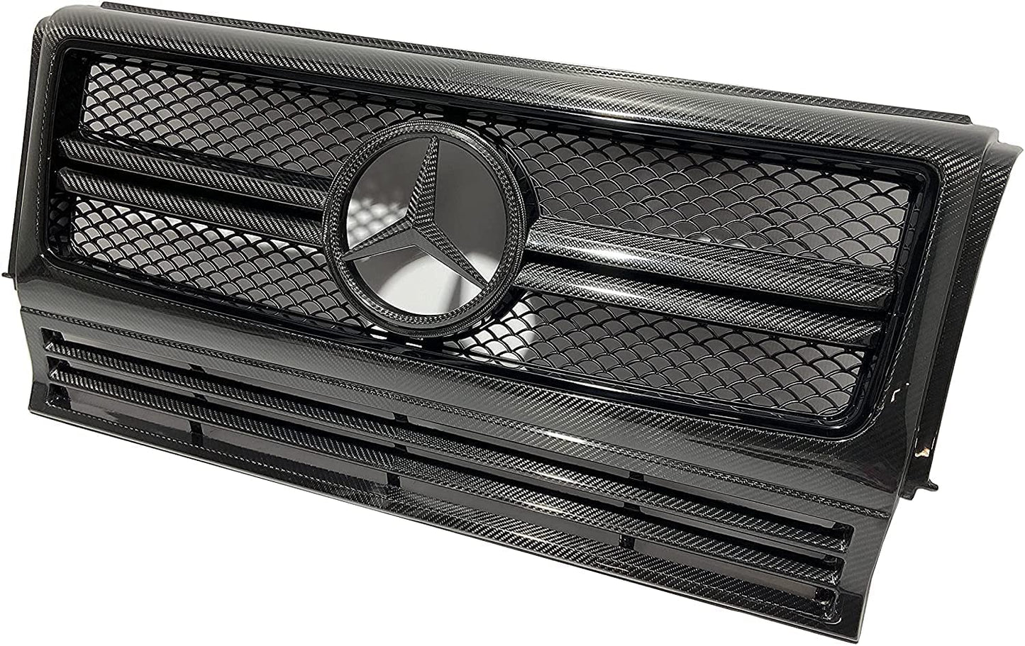 Carbon Fiber Front Grille Frame AMG Set for Mercedes-Benz G-Wagon G-Class W463 G63 G55 G500