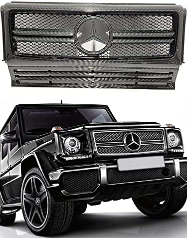 Carbon Fiber Front Grille Frame AMG Set for Mercedes-Benz G-Wagon G-Class W463 G63 G55 G500