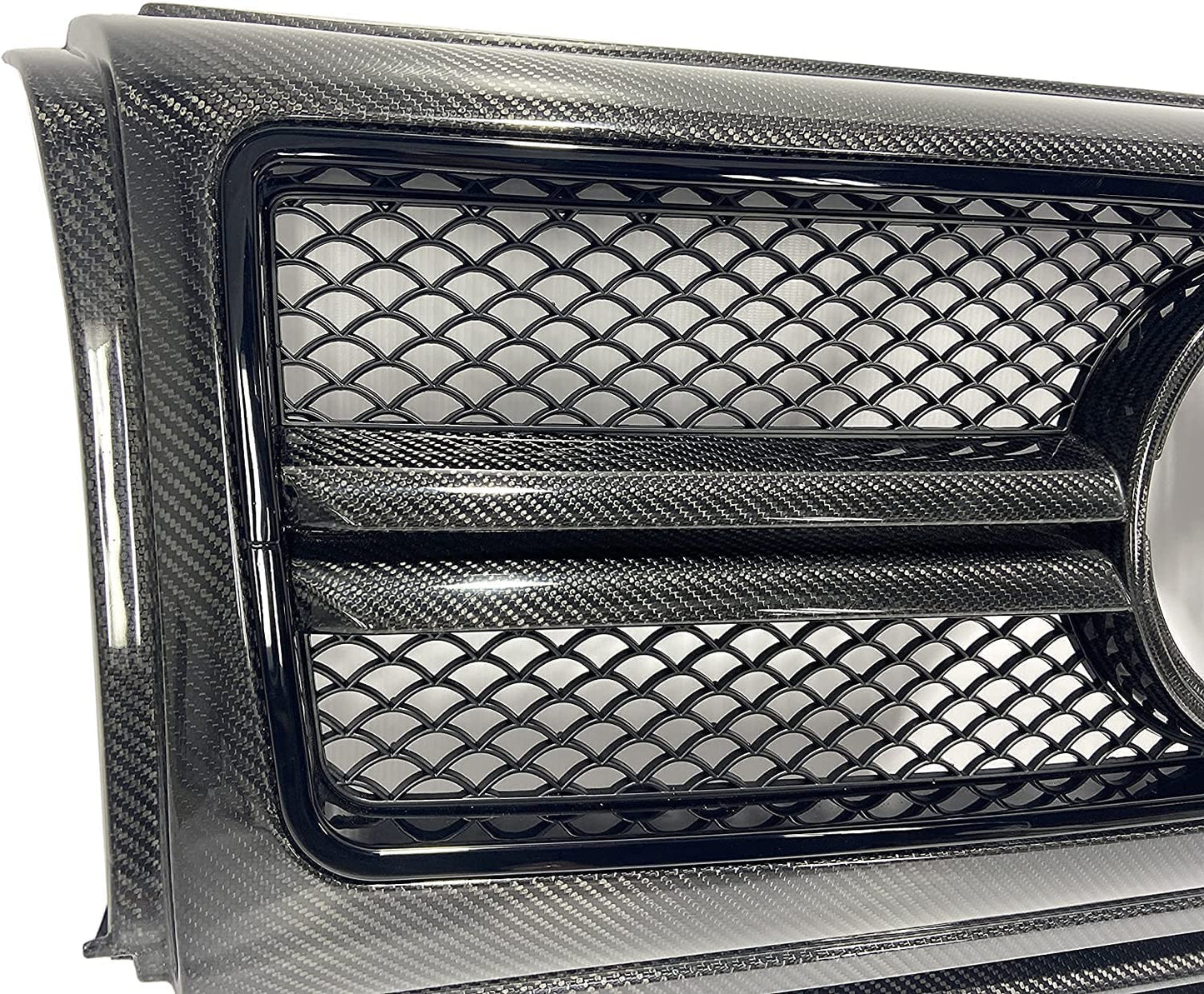 Carbon Fiber Front Grille Frame AMG Set for Mercedes-Benz G-Wagon G-Class W463 G63 G55 G500