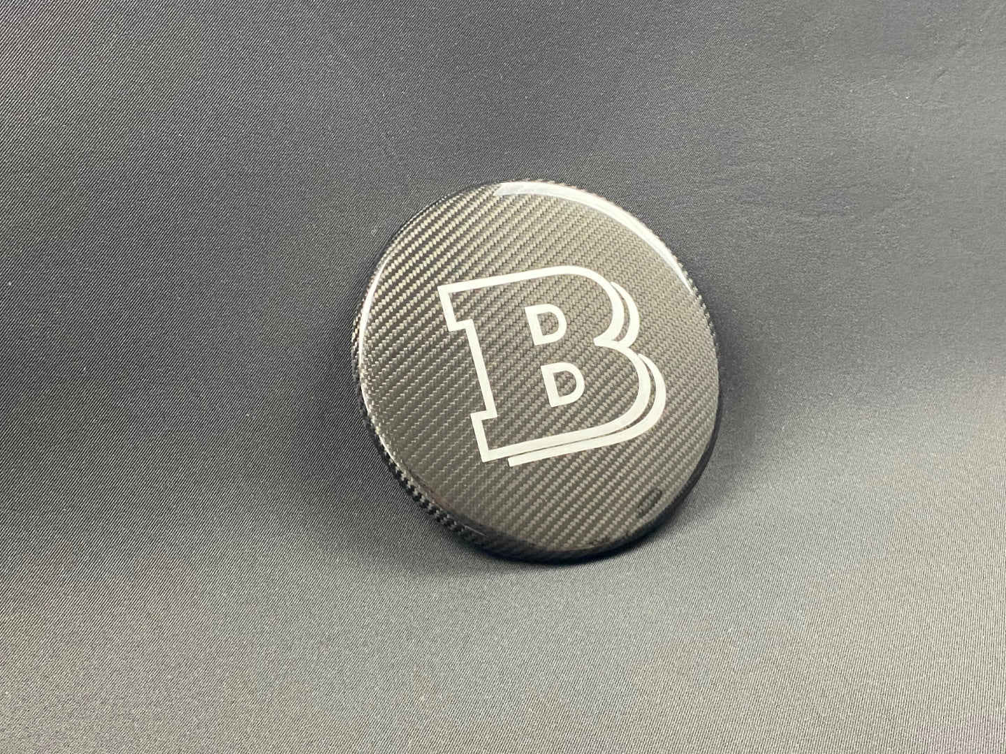 Carbon fiber front grille grey badge emblem logo Brabus for Mercedes-Benz G-Wagon G-Class W463