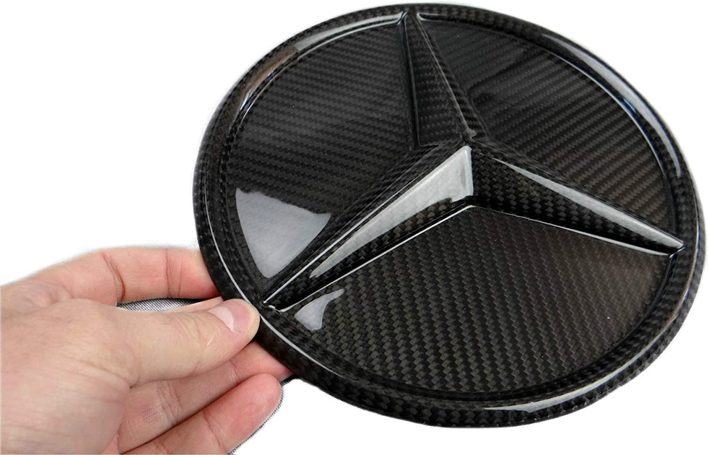 Carbon fiber front grille star style solid badge logo emblem for Mercedes-Benz W463 G-Class G-Wagon