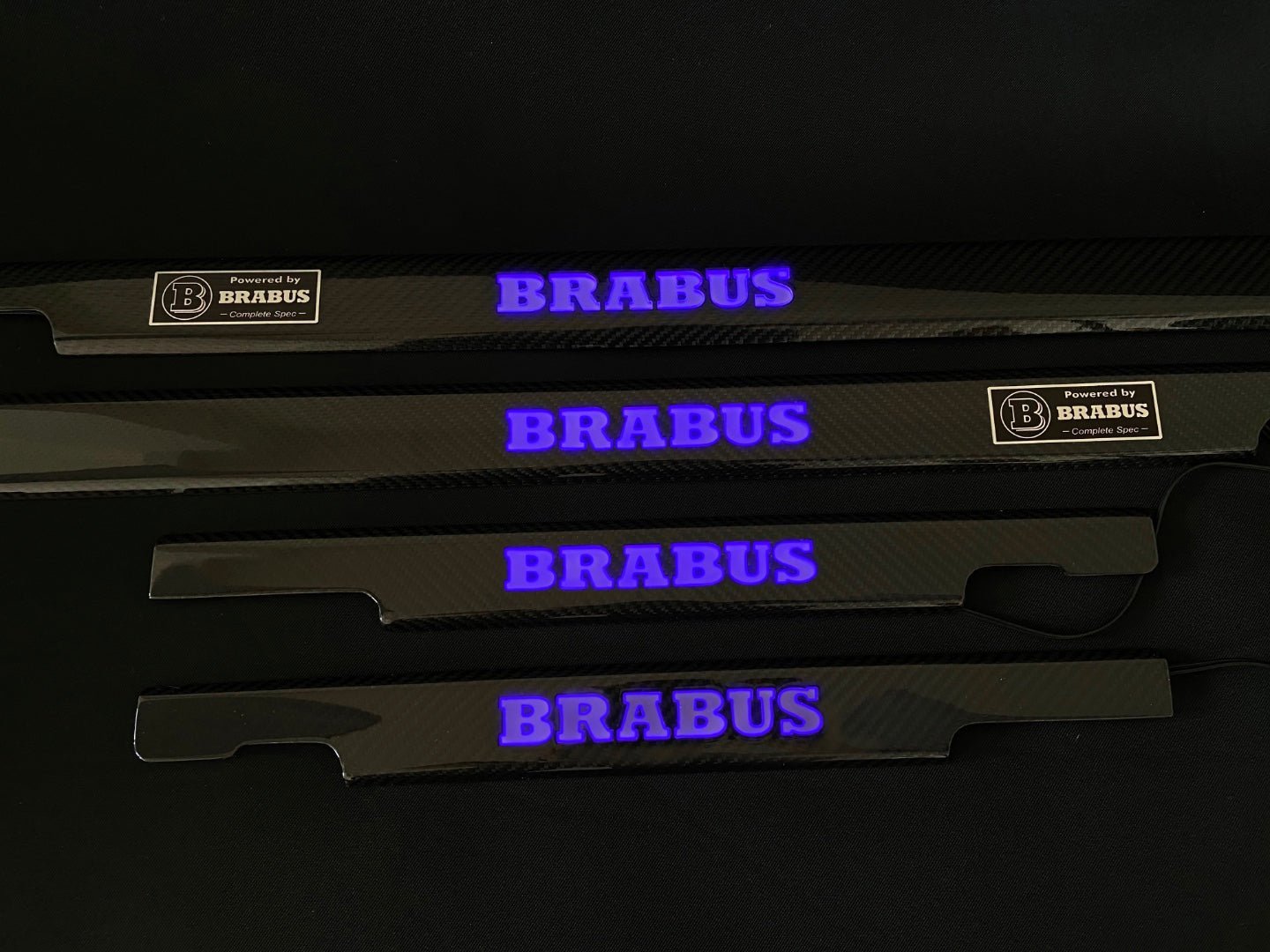 Carbon fiber LED Illuminated Brabus Door Sills 4 pcs for Mercedes-Benz G W463