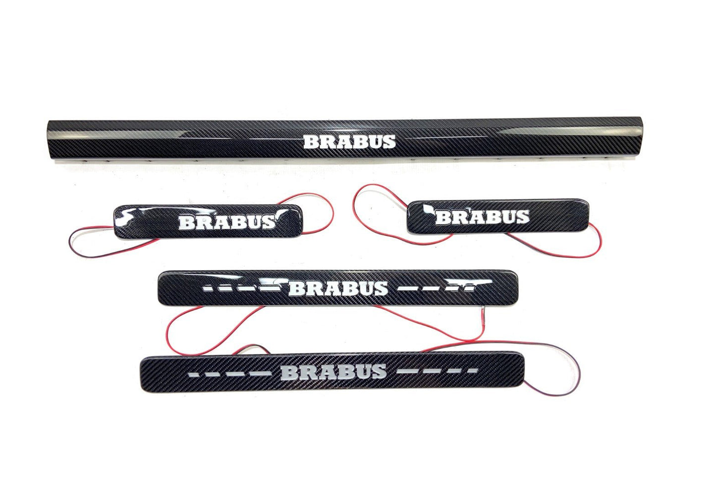 Carbon fiber LED Illuminated Brabus Door Sills 5 pcs for Mercedes-Benz W463A W464 G-Class