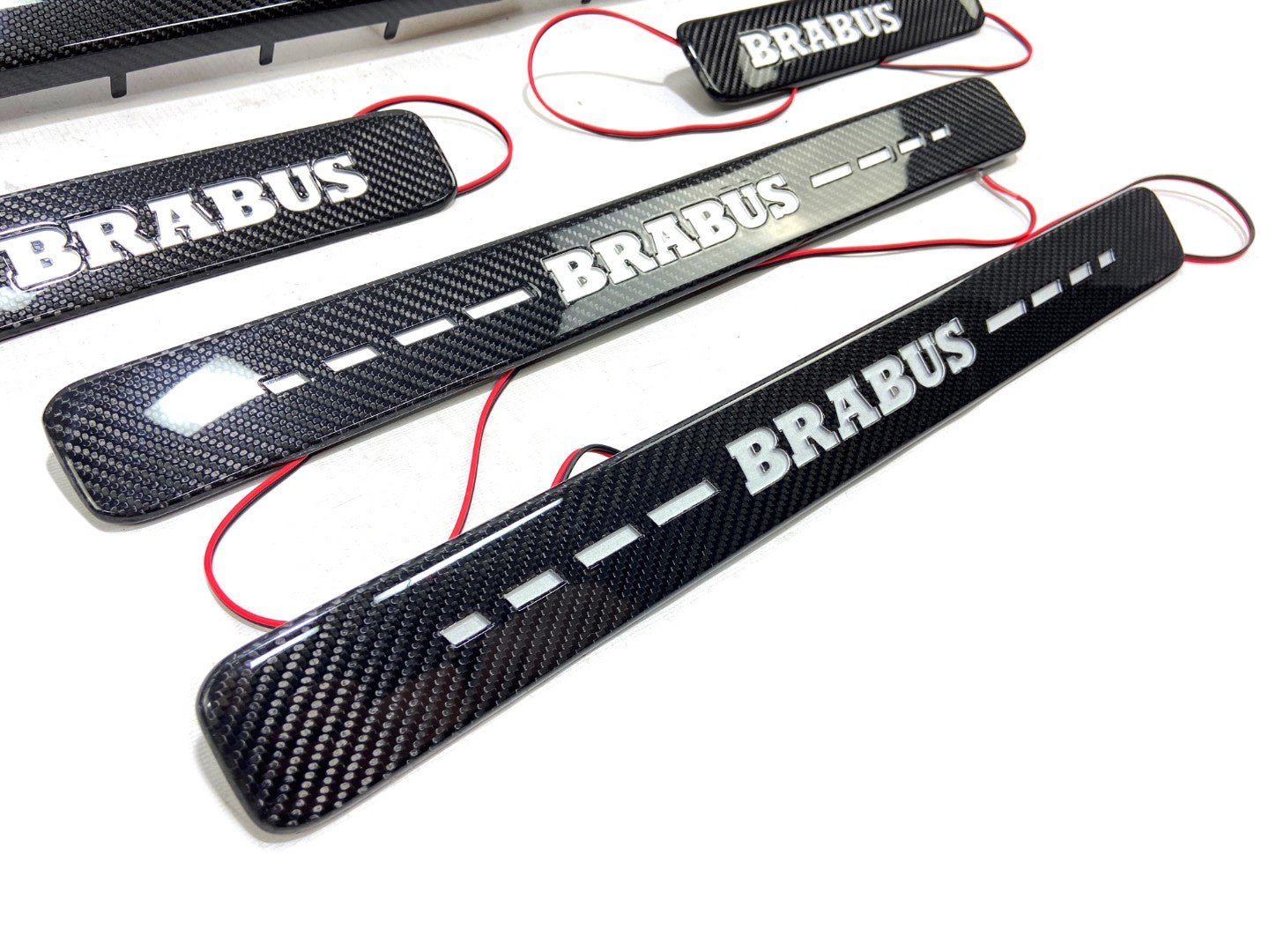 Carbon fiber LED Illuminated Brabus Door Sills 5 pcs for Mercedes-Benz W463A W464 G-Class