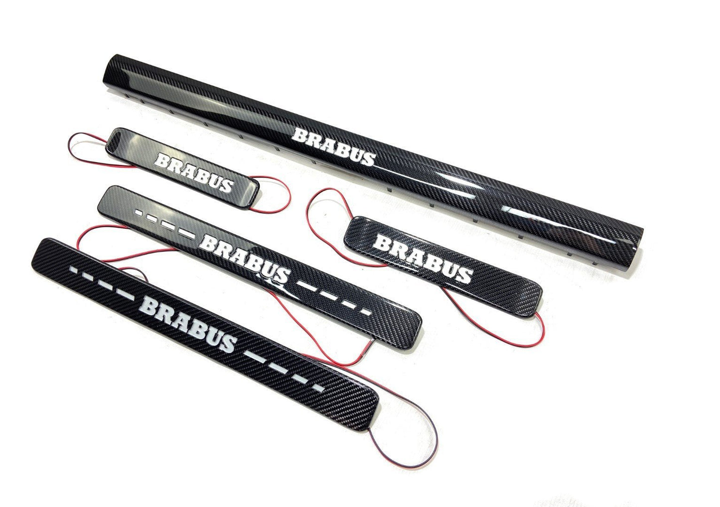 Carbon fiber LED Illuminated Brabus Door Sills 5 pcs for Mercedes-Benz W463A W464 G-Class