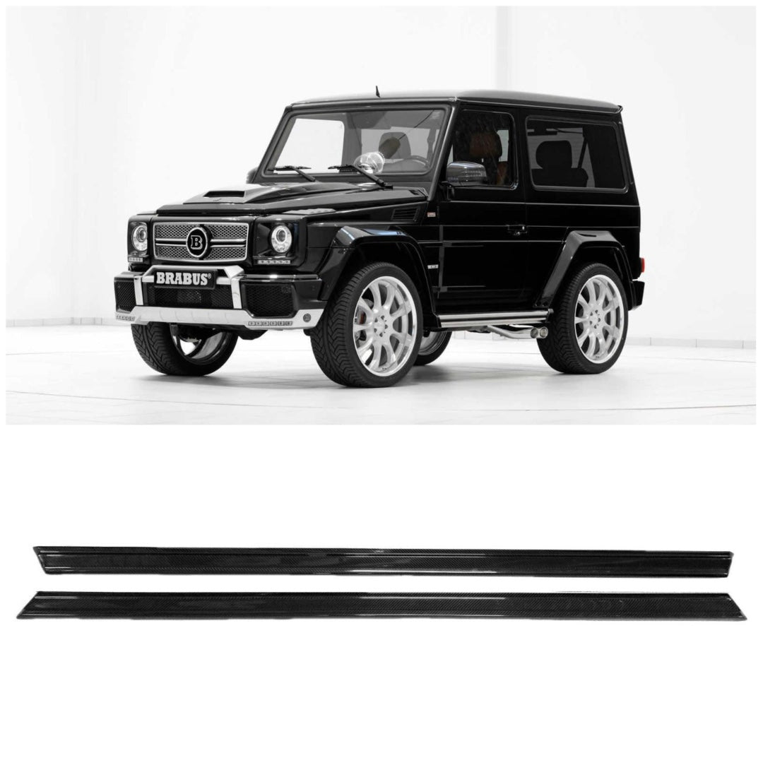 Carbon fiber lower entrance mouldings trim for 3-door Mercedes-Benz W463 G-Class