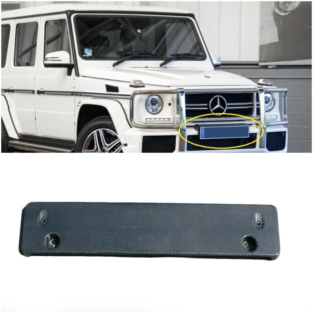 Carbon fiber number plate frame for Mercedes-Benz G-Wagon W463