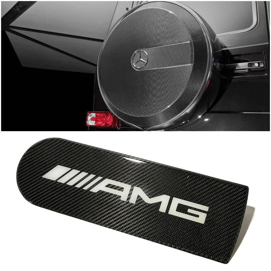 Carbon fiber rear spare tire wheel cover badge emblem logo AMG for Mercedes-Benz W463 W463A W464 G-Class G-Wagon