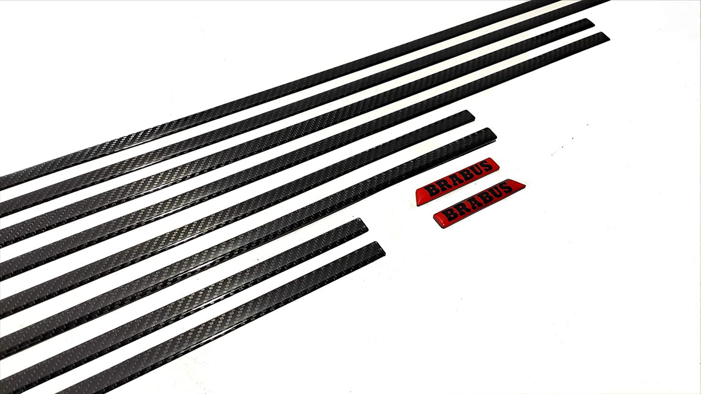 Carbon fiber side body mouldings insertions Brabus for Mercedes-Benz G-Class W463A 10 pcs set