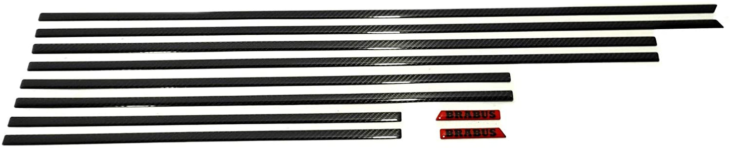 Carbon fiber side body mouldings insertions Brabus for USA SPEC CAR Mercedes-Benz G-Class W463A W464 10 pcs set