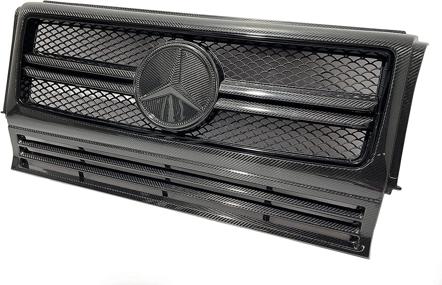 Carbon Fiber Star Front Grille Frame Set for Mercedes-Benz G-Wagon G-Class W463 G63 G55 G500