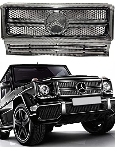 Carbon Fiber Star Front Grille Frame Set for Mercedes-Benz G-Wagon G-Class W463 G63 G55 G500