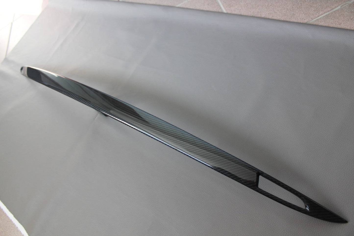 Carbon Rear Trunk Trim for Tesla Modes S