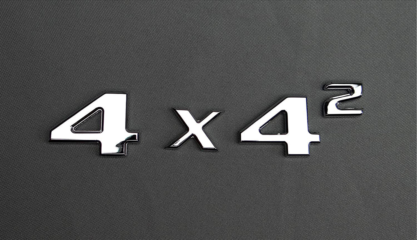 Chrome 4x4 Squared Badge Trunk Emblem for Mercedes G Wagon W463 4x4