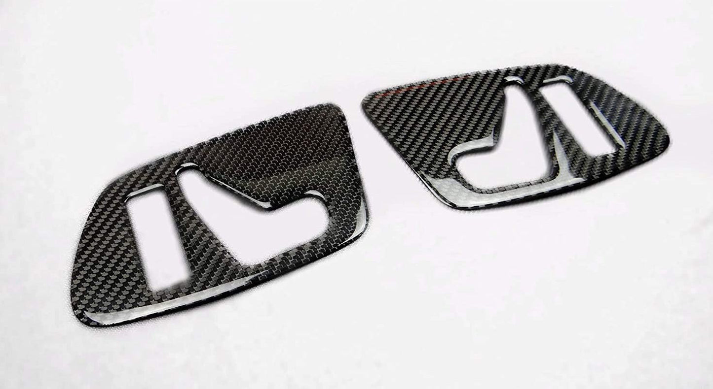 Door Panels Buttons Carbon Covers Set