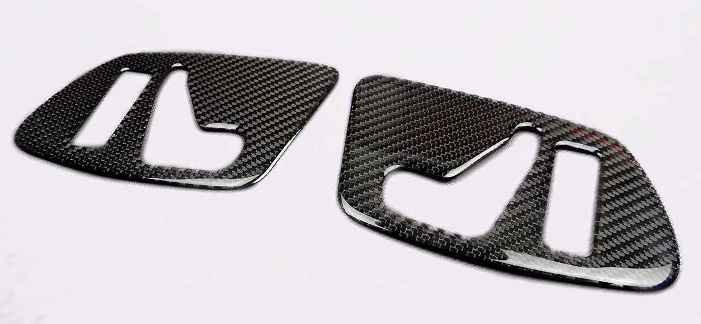 Door Panels Buttons Carbon Covers Set