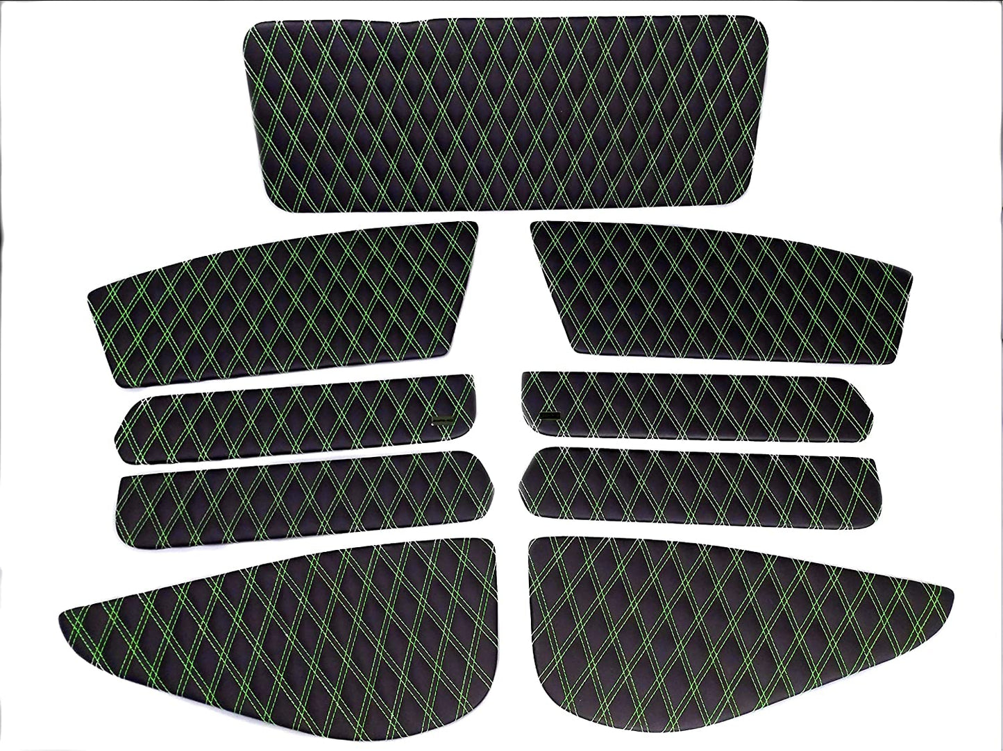 Eco leather interior inserts trim with Brabus badges for door panels Mercedes-Benz W463