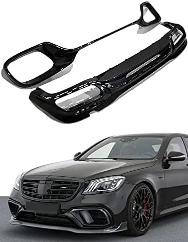 Facelift Carbon Fiber Front Rear Bumper diffusers 2 pcs set for Mercedes-Benz w222