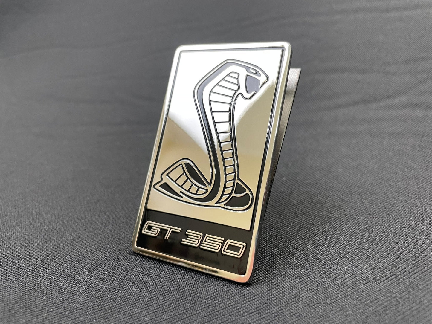 Ford Mustang Cobra GT350 style Front Grille Badge Metal Emblem