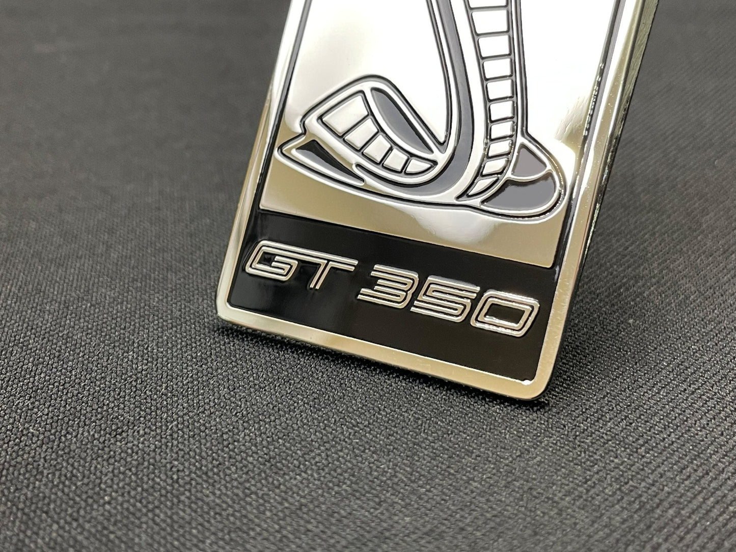 Ford Mustang Cobra GT350 style Front Grille Badge Metal Emblem