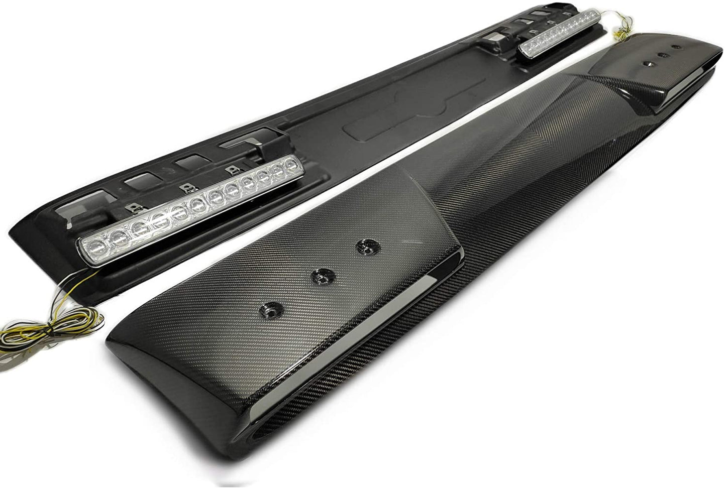 Front roof carbon spoiler with LEDs for Mercedes W463A W464